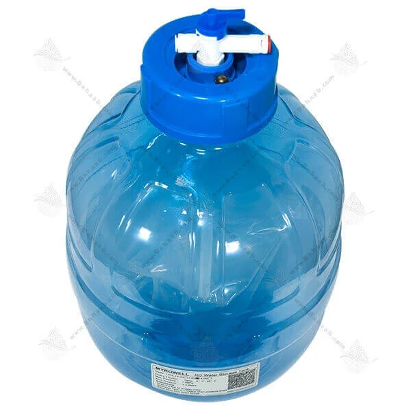 مخزن تصفیه آب 3.2 گالن شفاف  MYROWELL - Reverse Osmosis Water Storage Tank 3.2 Gallon Transparent MYROWELL