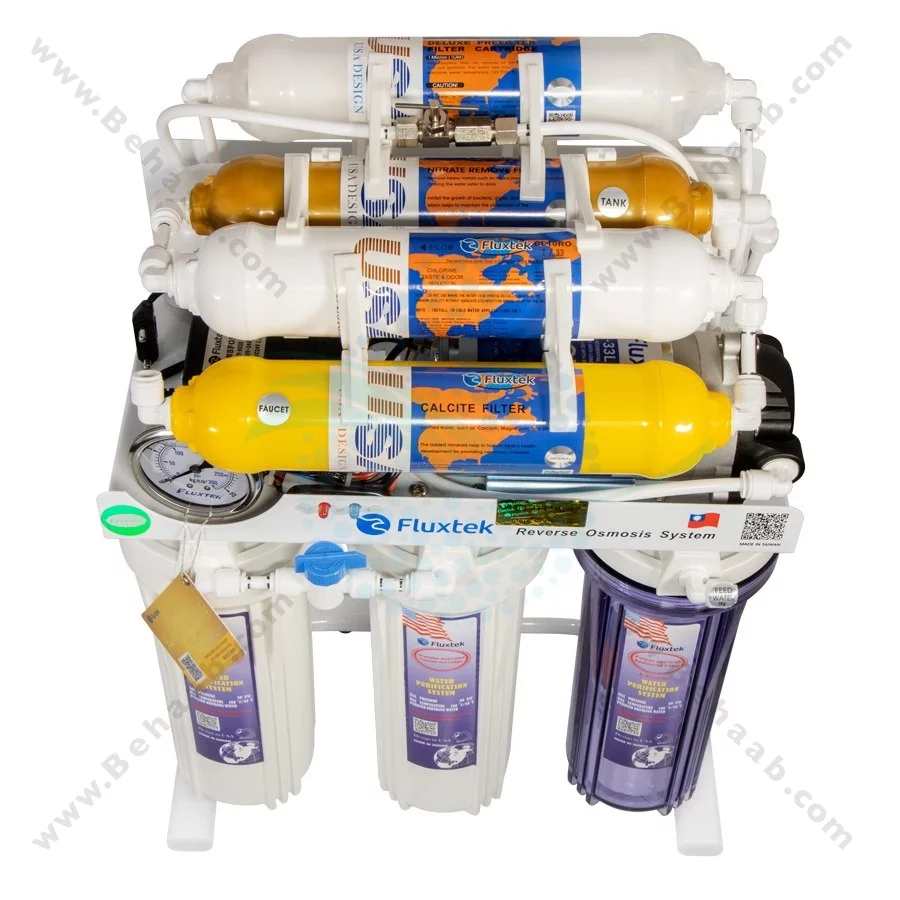 دستگاه تصفیه آب فلکستک 8 مرحله FE-115 هوشمند - Fluxtek FE-115 Smart 8 Stage RO Water Purification System