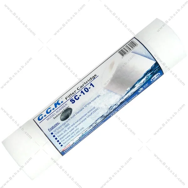 فیلتر الیافی سی سی کا 1 میکرون مدل SC-10-1 اورجینال - Home Sediment Polypropylene Filter_CCK SC-10-1
