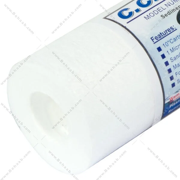 فیلتر الیافی سی سی کا 1 میکرون مدل SC-10-1 اورجینال - Home Sediment Polypropylene Filter_CCK SC-10-1