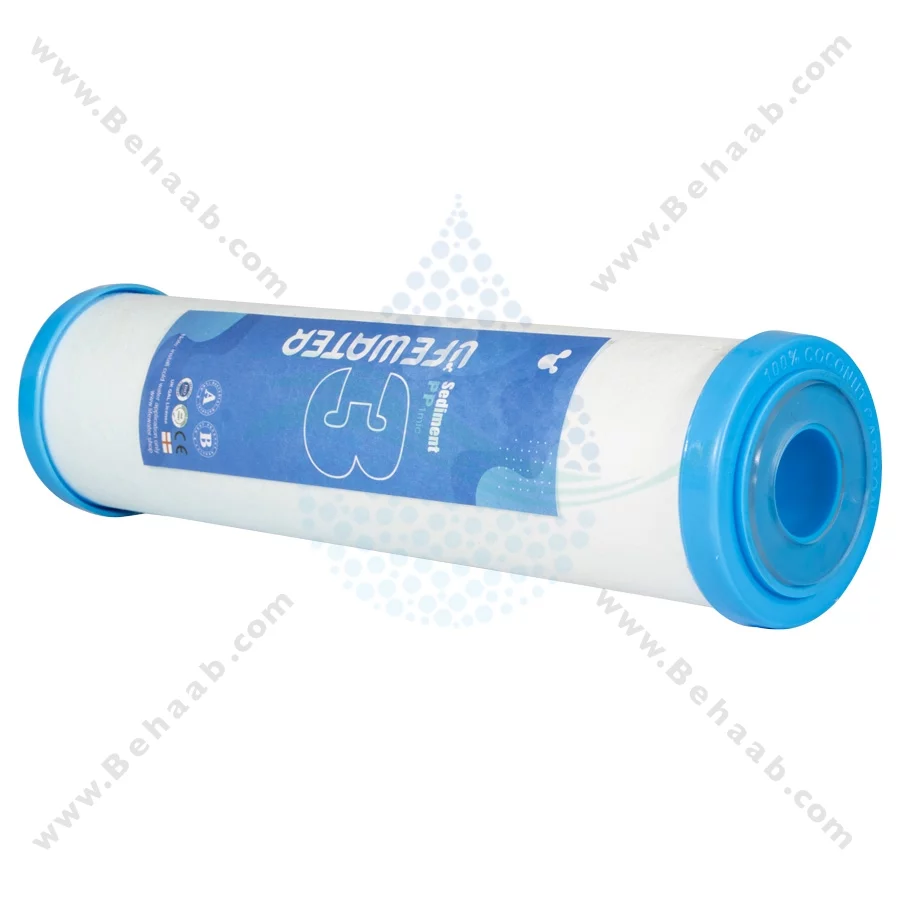 پک 3 عددی فیلتر تصفیه آب لایف واتر - Lifewater 3-Stage 10 Inch Water Filter Cartridge Set PP GAC CTO