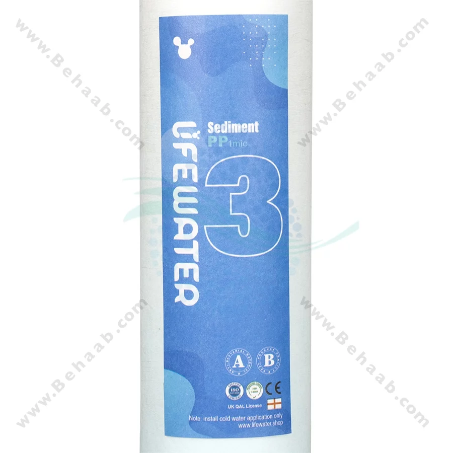 پک 3 عددی فیلتر تصفیه آب لایف واتر - Lifewater 3-Stage 10 Inch Water Filter Cartridge Set PP GAC CTO
