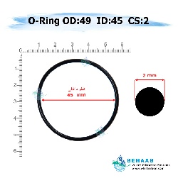 اورینگ تصفیه آب - قطر خارجی 49 ضخامت 2