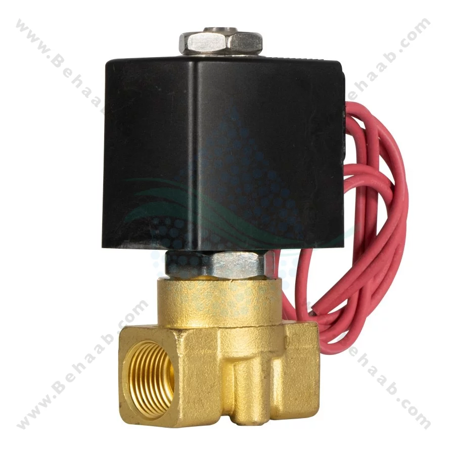 شیر برقی تصفیه آب 220 ولت ورودی 3/8 اینچ برنجی مدل FCWS1 - 3/8inch FCWS1 Ro Solenoid Valve 220V AC