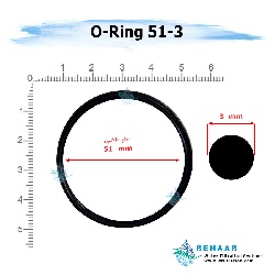 اورینگ تصفیه آب - قطر 51 ضخامت 3