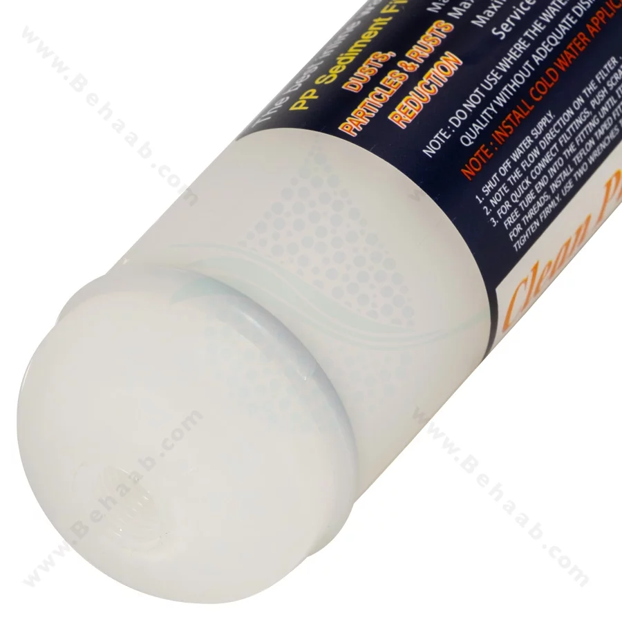 فیلتر اینلاین الیافی کلین پیور 5 میکرون T33 شفاف 1500 گالن - 5Micron Inline Sediment Filter Cartridge Clean Pure T33