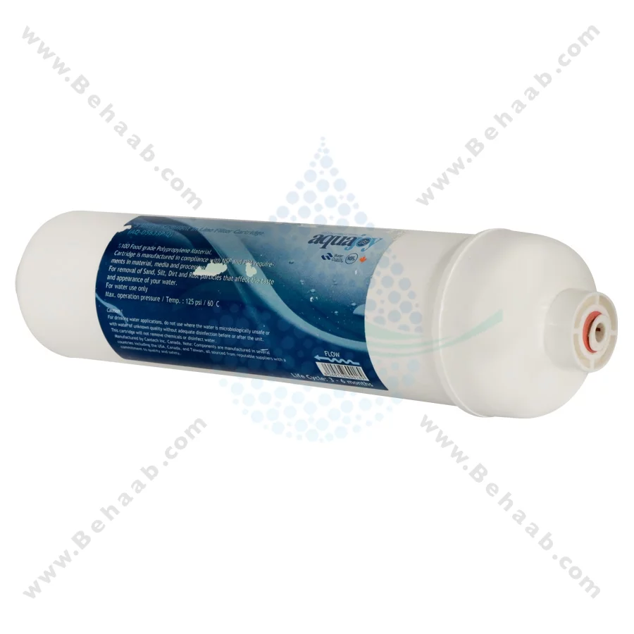 فیلتر اینلاین الیافی آکواجوی 5 میکرون مدل AQ-D5633P-Q - 5-Micron Inline Sediment Filter Cartridge Aquajoy AQ-D5633P-Q