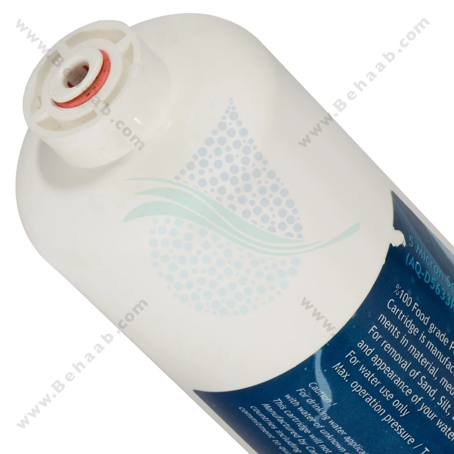 فیلتر اینلاین الیافی آکواجوی 5 میکرون مدل AQ-D5633P-Q - 5-Micron Inline Sediment Filter Cartridge Aquajoy AQ-D5633P-Q