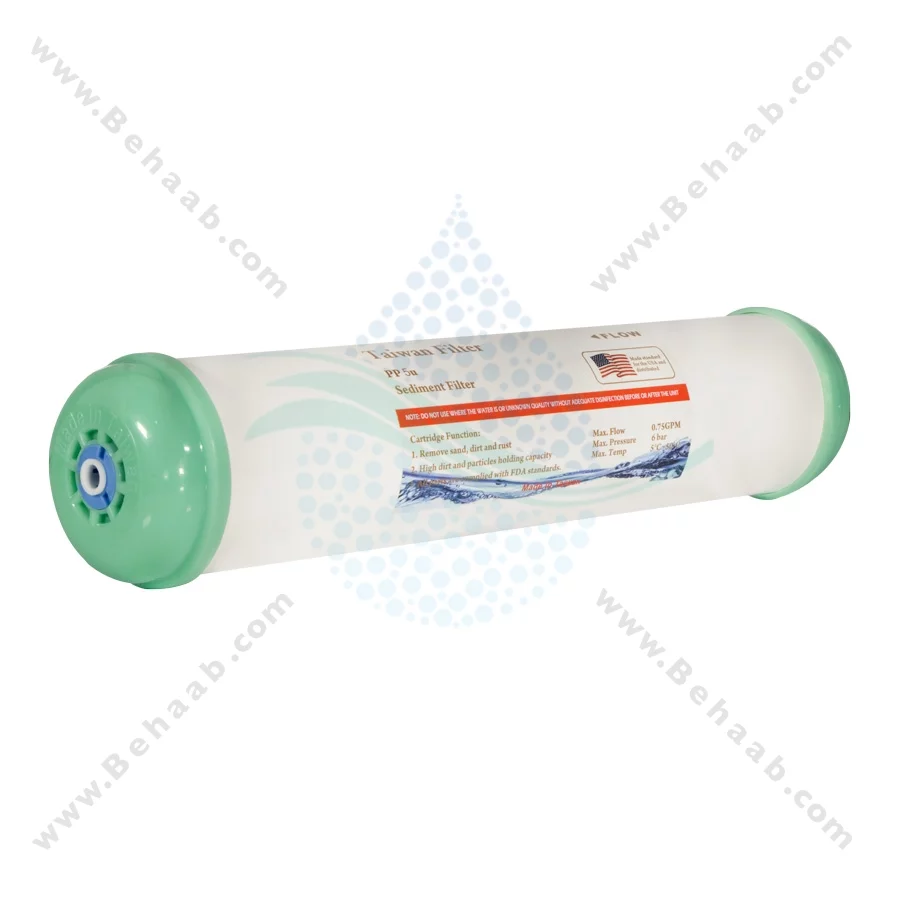 فیلتر اینلاین الیافی تایوان فیلتر 5 میکرون - 5-Micron Inline Sediment Filter Cartridge Taiwan Filter