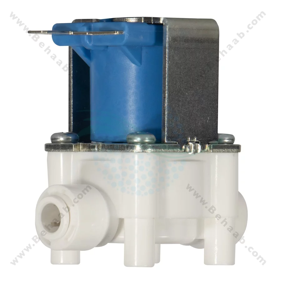 شیر برقی تصفیه آب فلکستک مدل FPD360A - Fluxtek FPD360A 24V DC 1/4" Quick Connect Solenoid Valve for RO Water Purifier