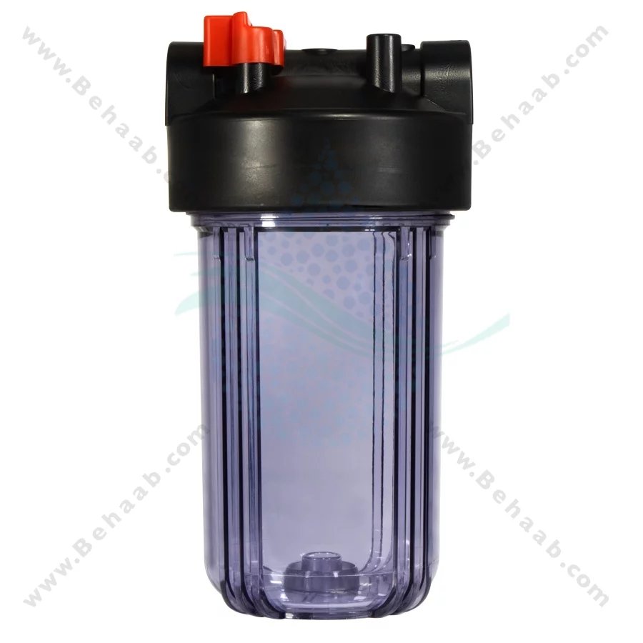 هوزینگ 10 اینچ جامبو ورودی 1 اینچ جتسان - Jetsun 10 Inch Jumbo Clear Water Filter Housing Single Stage with 1 Inch BSP Ports