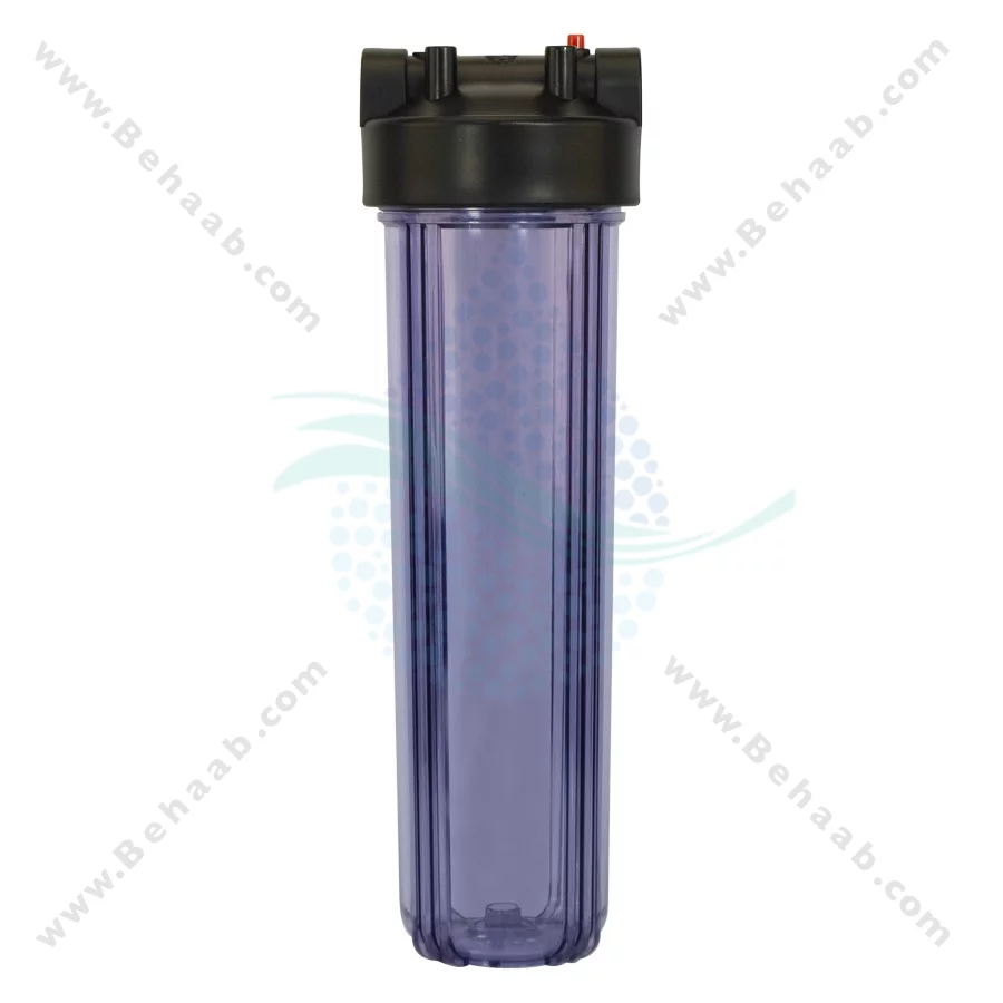 هوزینگ 20 اینچ جامبو ورودی 1 اینچ جتسان - Jetsun 20 Inch Jumbo Clear Water Filter Housing Single Stage with 1 Inch BSP Ports