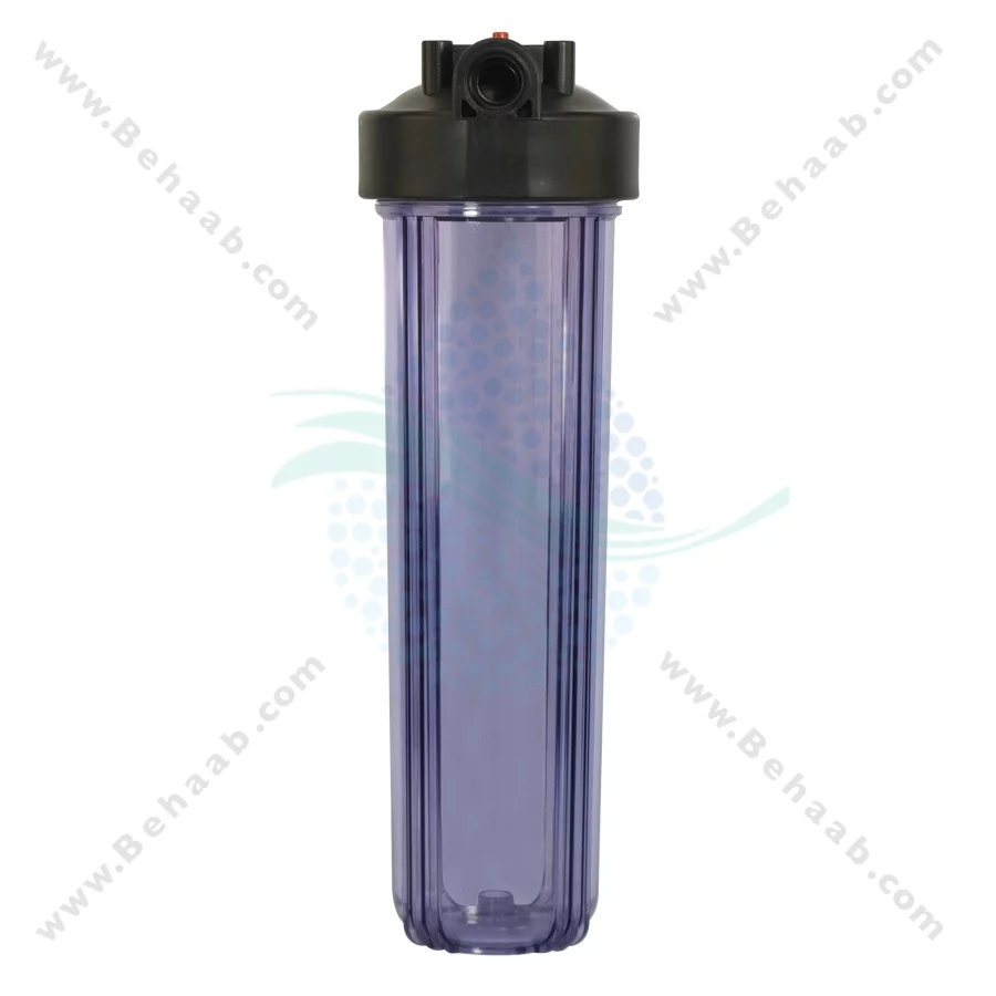هوزینگ 20 اینچ جامبو ورودی 1 اینچ جتسان - Jetsun 20 Inch Jumbo Clear Water Filter Housing Single Stage with 1 Inch BSP Ports