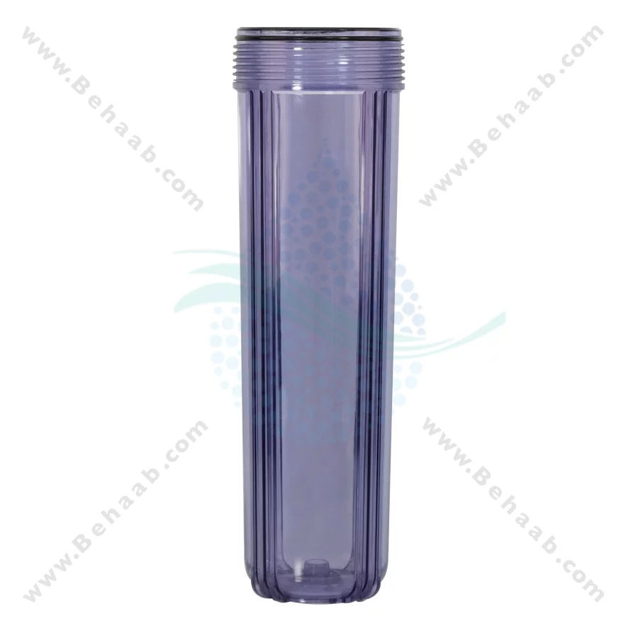 هوزینگ 20 اینچ جامبو ورودی 1 اینچ جتسان - Jetsun 20 Inch Jumbo Clear Water Filter Housing Single Stage with 1 Inch BSP Ports
