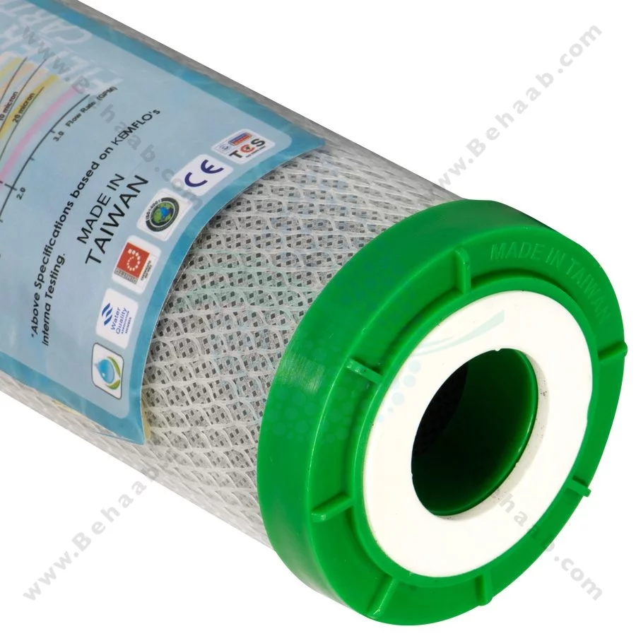فیلتر کربن بلاک کمفلو - 10-inch CTO Carbon Block Filter Cartridge Kemflo