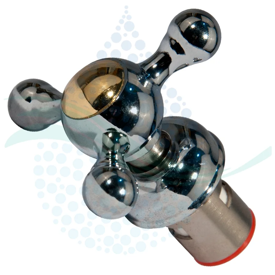 مغزی ریز شیر برداشت با فلکه-سفید - Faucet Acsessories Small with valve white