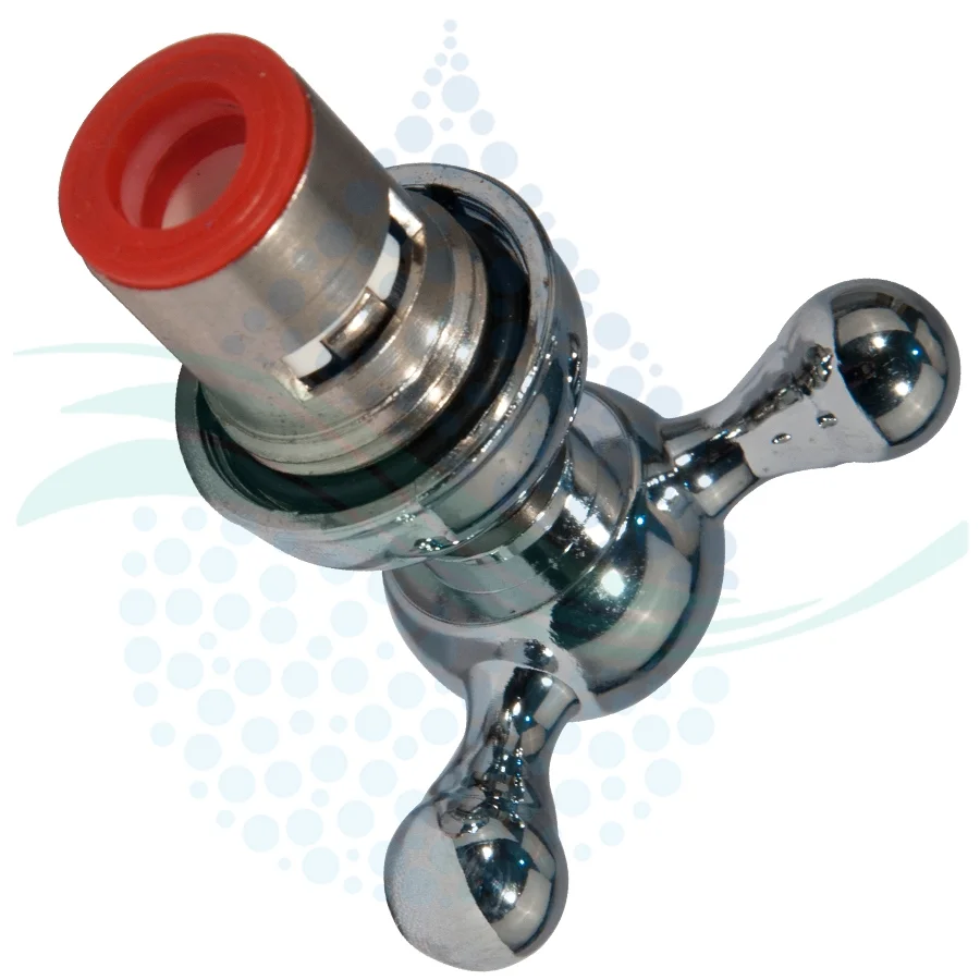 مغزی ریز شیر برداشت با فلکه-سفید - Faucet Acsessories Small with valve white