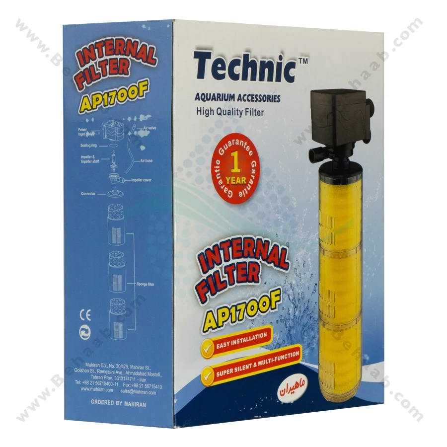 فیلتر داخلی آکواریوم تکنیک مدل AP1700F - Technic AP1700F Aquarium Internal Filter