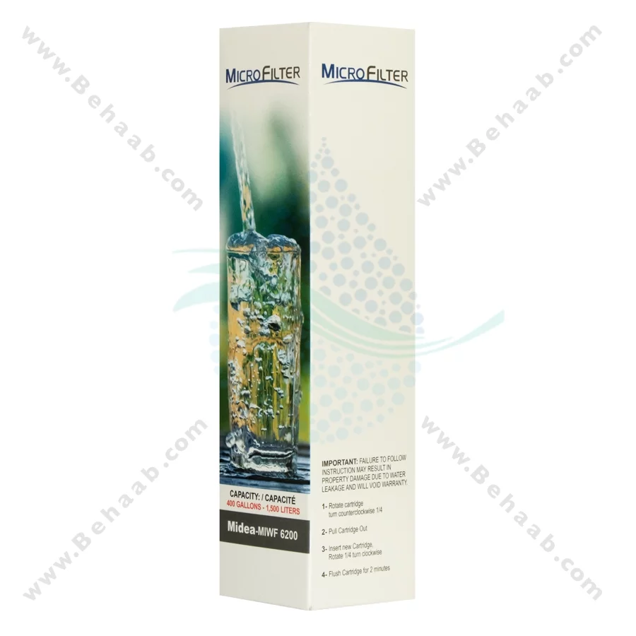 فیلتر یخچال مدیا 400 گالن Midea-MIWF 6200 - Microfilter MIWF6200 Refrigerator Water Filter for Midea & Pakshoma
