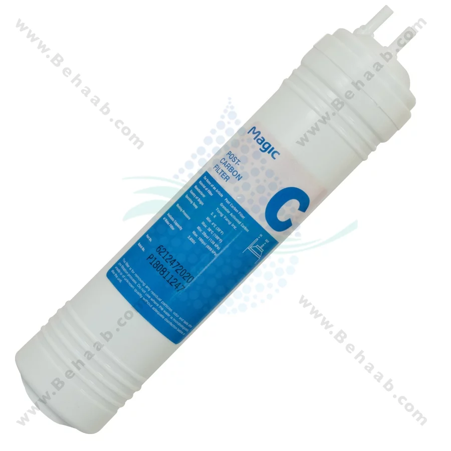 پک 3 عددی فیلتر آبسردکن مجیک سایز بزرگ - Magic 30cm Inline Water Cooler Filter Set Sediment Pre-Carbon & Post-Carbon