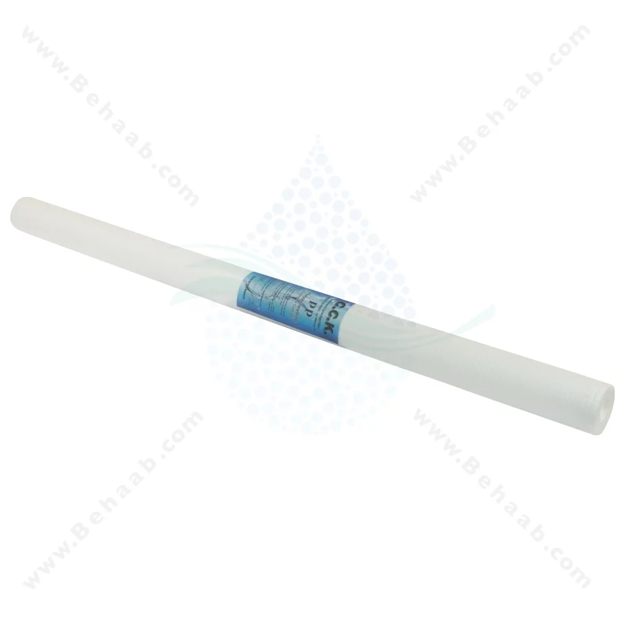 فیلتر الیافی 40 اینچ اسلیم 5 میکرون سی سی کا مدل PP-5Micron - 40inch 5Micron Sediment Polypropylene Water Filter Cartridge CCK PP-5Micron