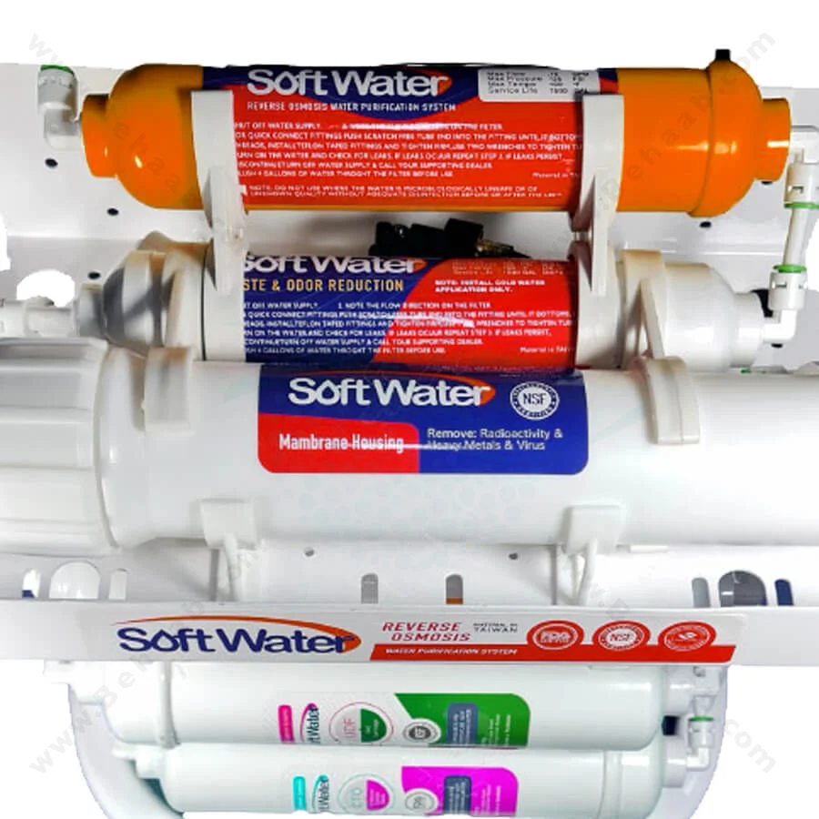 دستگاه تصفیه آب سافت واتر 6 مرحله اینلاین - SoftWater 6Stage RO Water Purification System
