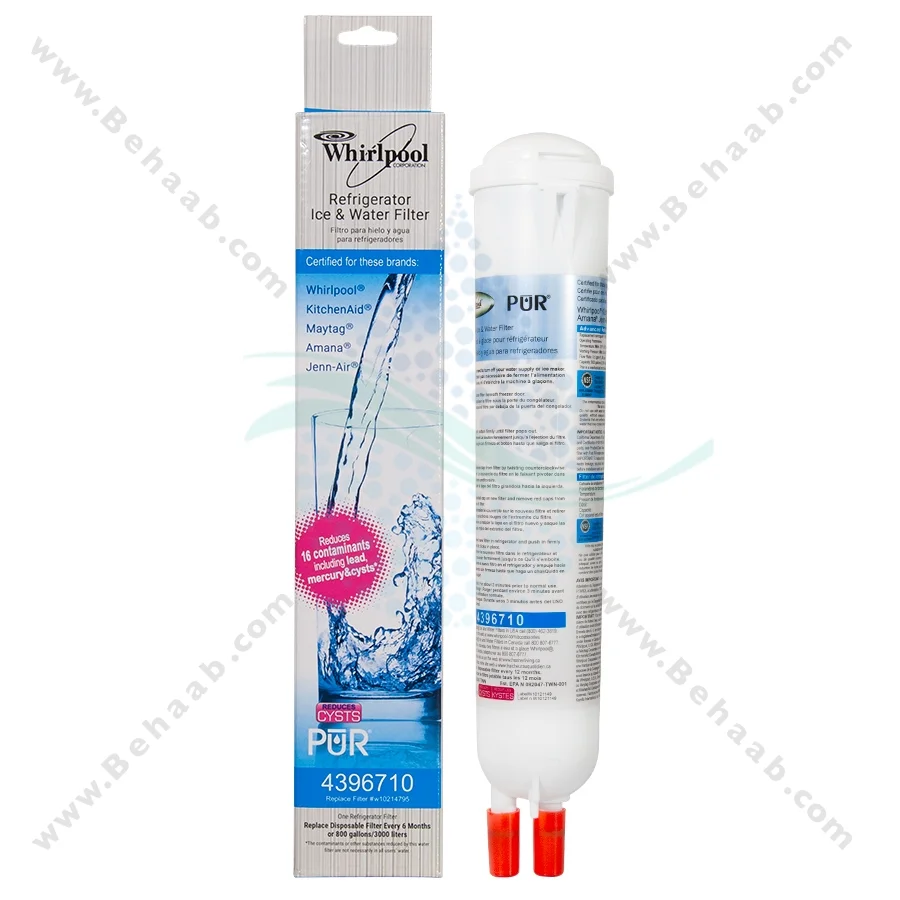 فیلتر ساید ویرپول مدل 4396710 - Whirlpool Refrigerator Water Filter Model 4396710