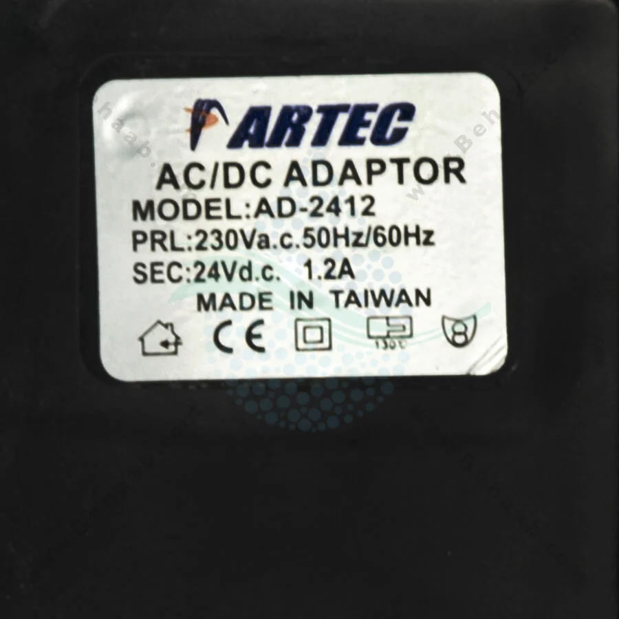 آداپتور تصفیه آب 24 ولت آرتک AD-2412 - RO Water Purifier Adaptor Power Supply 24 V 1.2 A Artec AD-2412