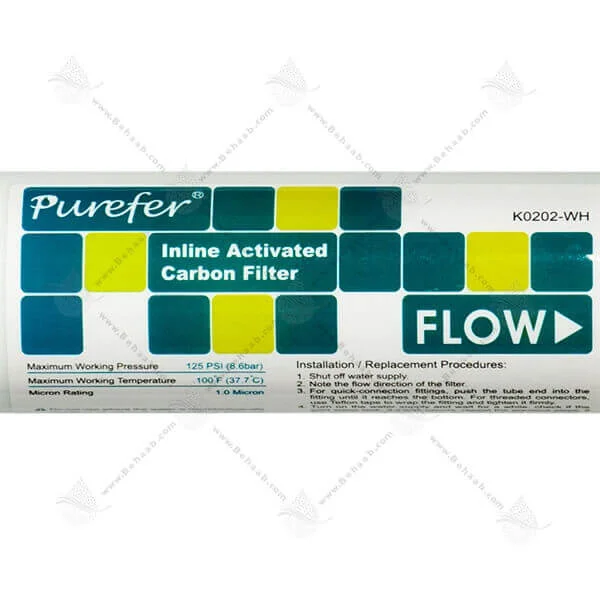 فیلتر پست کربن تانک پک پیوریفر - Post Activated Carbon PAC Water Filter Purefer