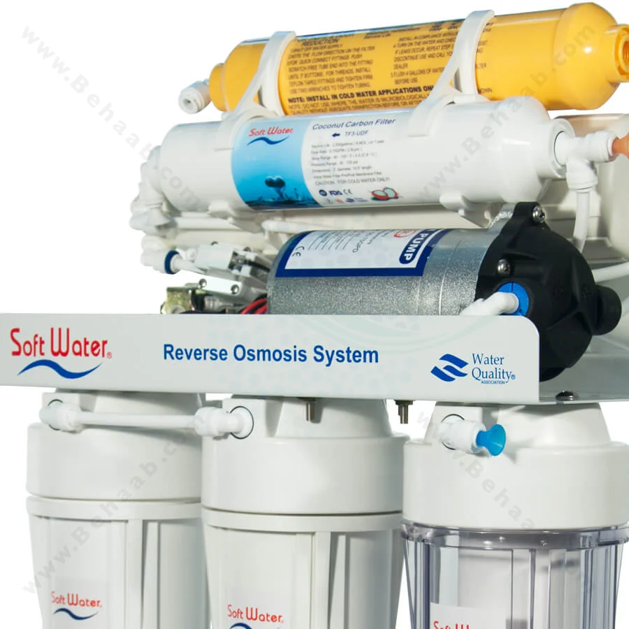 دستگاه تصفیه آب سافت واتر 6 مرحله تایوانی بدون پایه - SoftWater 6Stage RO Water Purification System