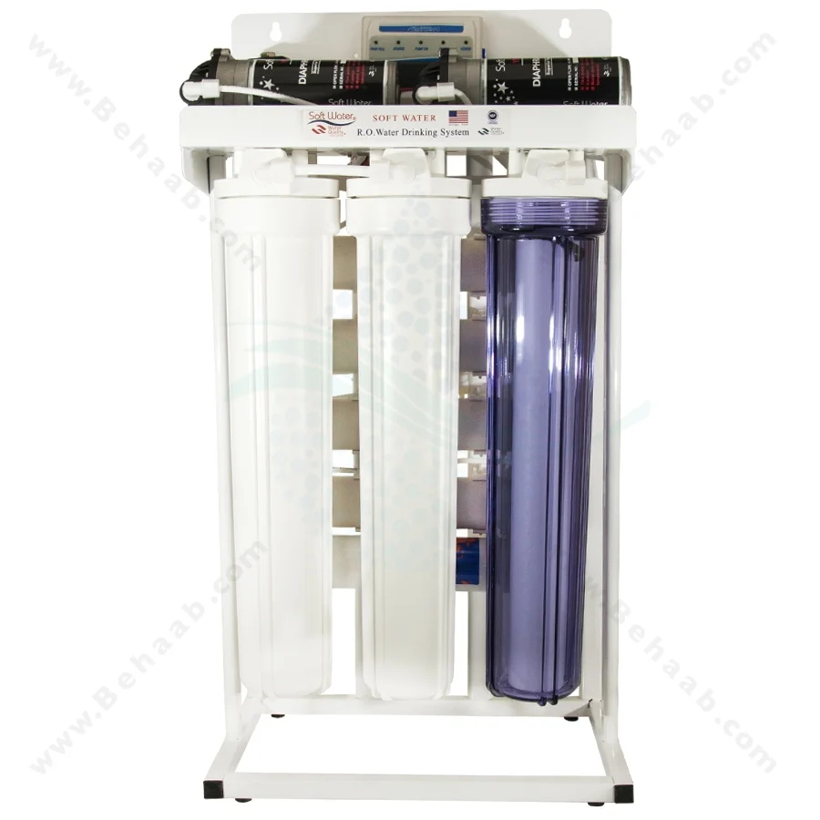 تصفیه آب نیمه صنعتی 300 گالن سافت واتر - 300 GPD Commercial Reverse Osmosis Water Filtration System