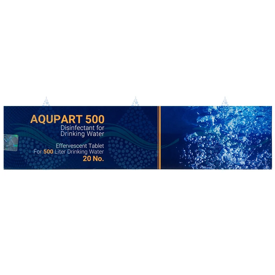 قرص تصفیه آب آکوپارت 500 لیتری - Water Purification Tablets Aqupart 500