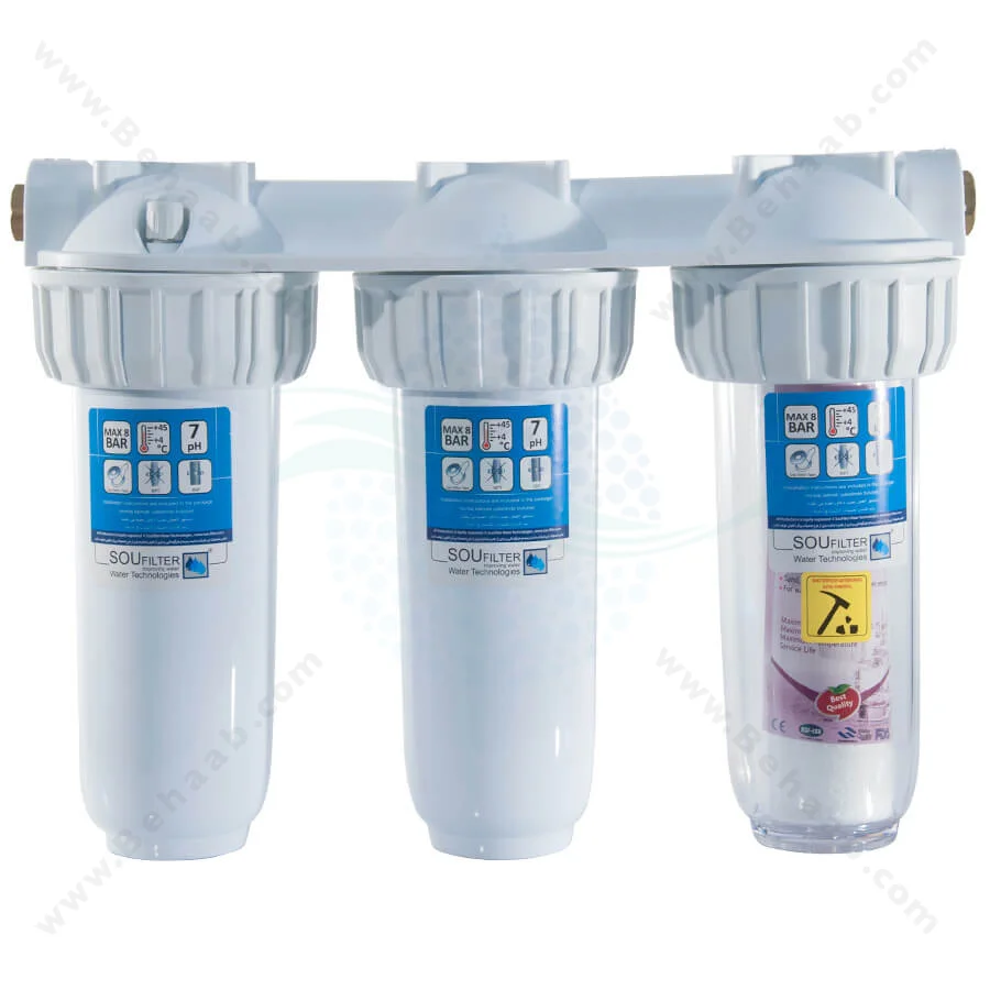 تصفیه آب سه مرحله سوفیلتر - Sou Filter 3 Stages Water Filtration System