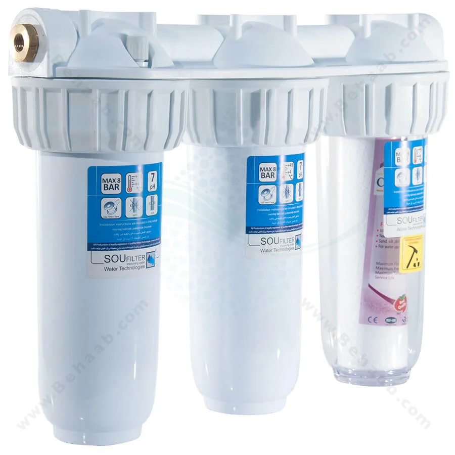 تصفیه آب سه مرحله سوفیلتر - Sou Filter 3 Stages Water Filtration System