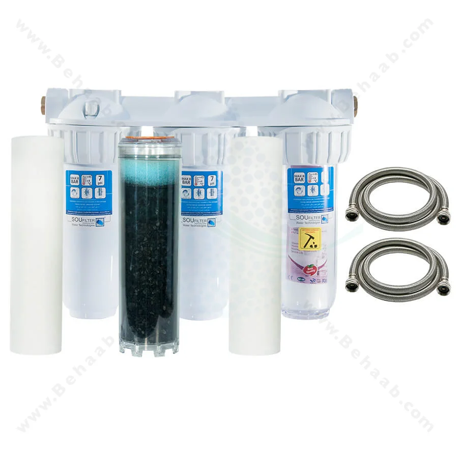 تصفیه آب سه مرحله سوفیلتر - Sou Filter 3 Stages Water Filtration System