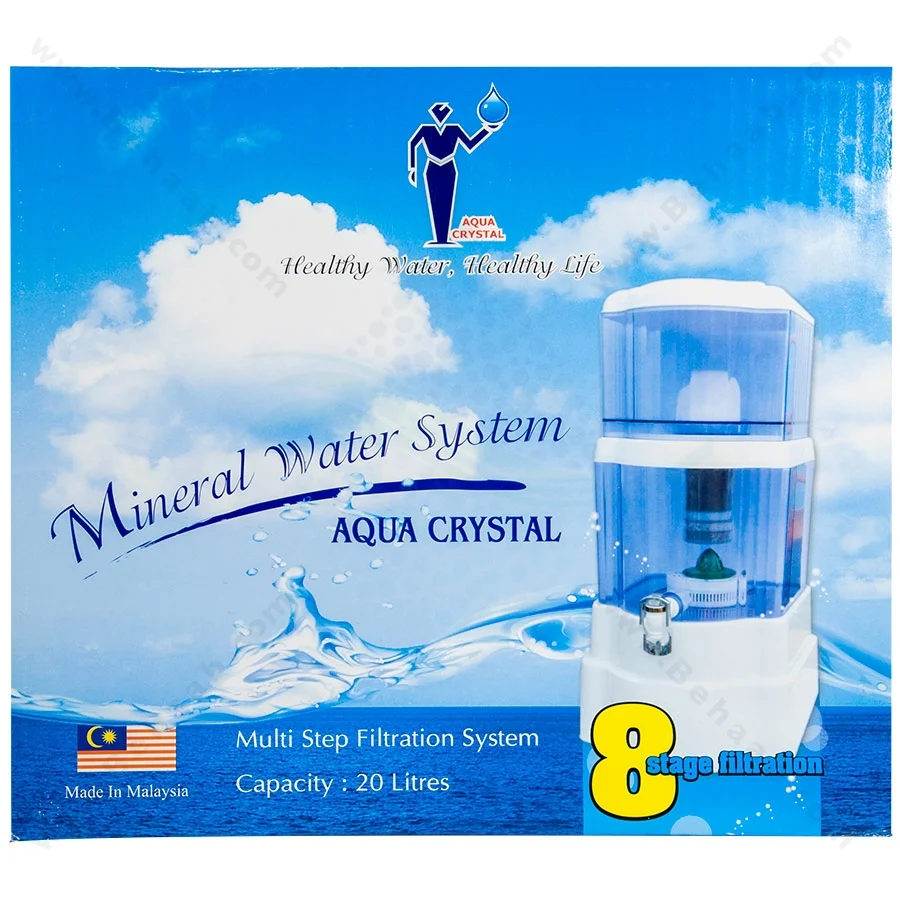 تصفیه آب کلمنی 20 لیتری آکوا کریستال - Countertop Water Filtration 20 Liter AQUA CRYSTAL