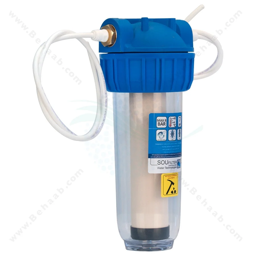 رسوب گیر کولر آبی با فیلتر سرامیک و پلی فسفات 10 اینچ - Anti Scaling Swamp Water Filter Cooler with Ceramic and Polyphosphate 10 Inch