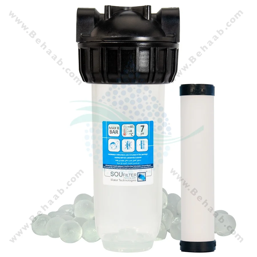 رسوب گیر کولر آبی با فیلتر سرامیک و پلی فسفات 10 اینچ - Anti Scaling Swamp Water Filter Cooler with Ceramic and Polyphosphate 10 Inch
