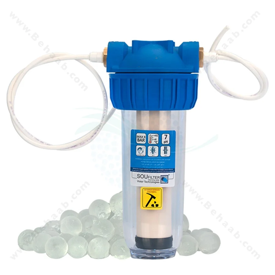 رسوب گیر کولر آبی با فیلتر سرامیک و پلی فسفات 10 اینچ - Anti Scaling Swamp Water Filter Cooler with Ceramic and Polyphosphate 10 Inch