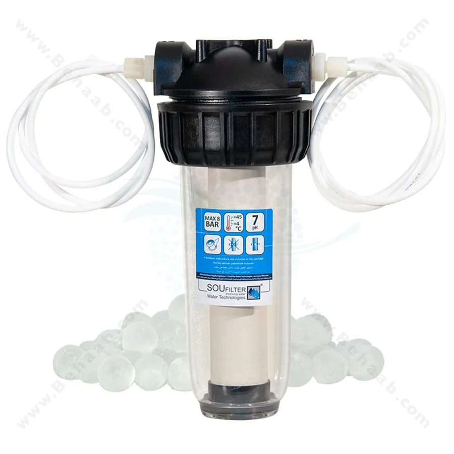 رسوب گیر کولر آبی با فیلتر سرامیک و پلی فسفات 10 اینچ - Anti Scaling Swamp Water Filter Cooler with Ceramic and Polyphosphate 10 Inch