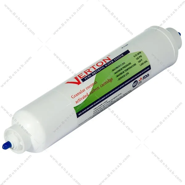 فیلتر پست کربن ورتون فیتینگی - Post Activated Carbon PAC Water Filter Verton With Quick Connect Fittings