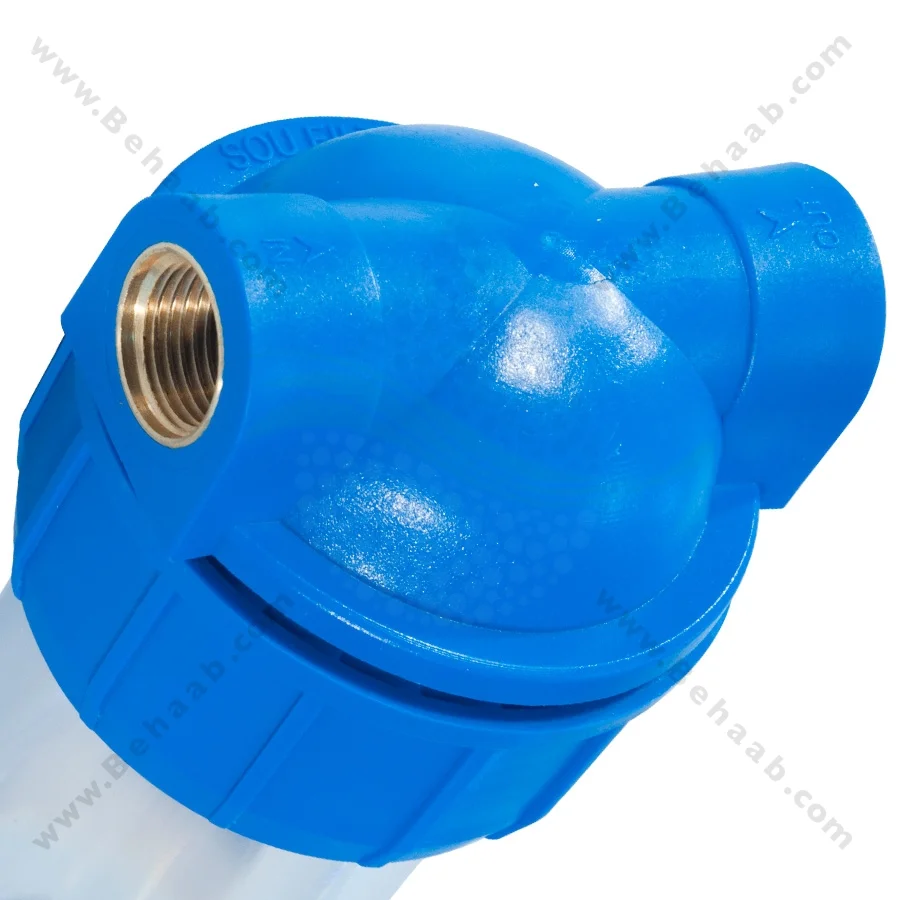 هوزینگ 5 اینچ با شیر تخلیه ورودی 1/2 اینچ سوفیلتر - Water Filter Housing 5 inch with 1/2 inch input with Drain Valve SouFilter