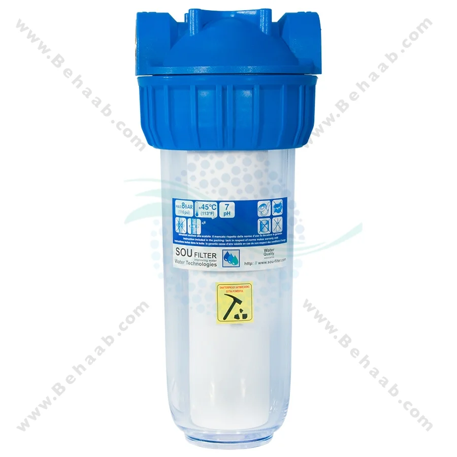 پیش تصفیه آب با فیلتر الیافی 10 اینچ - Whole House Water Filtration System with PP Water Filter