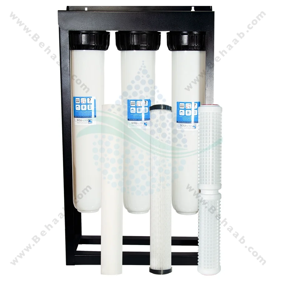 پیش تصفیه آب WHF29 توری پلی استر الیاف - Whole House Well Water Filtration System Model WHF29 with NET - PS - PP Water Filter