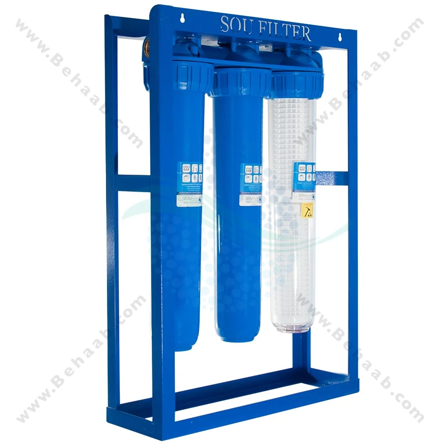 پیش تصفیه آب WHF29 توری پلی استر الیاف - Whole House Well Water Filtration System Model WHF29 with NET - PS - PP Water Filter