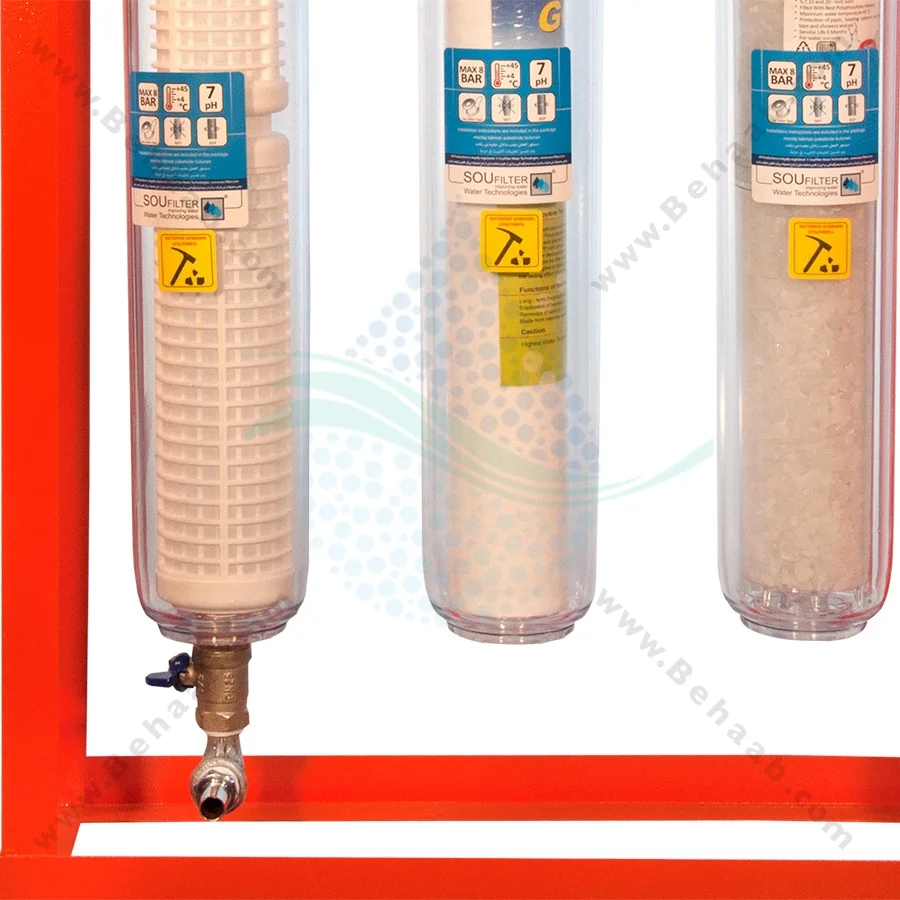 پیش تصفیه آب WHF30 توری الیاف پلی فسفات - Anti Scale Filter Polyphosphate with Model WHF30 NET - PP - PO Water Filter