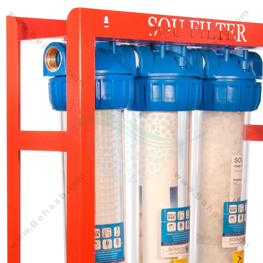 پیش تصفیه آب WHF30 توری الیاف پلی فسفات - Anti Scale Filter Polyphosphate with Model WHF30 NET - PP - PO Water Filter