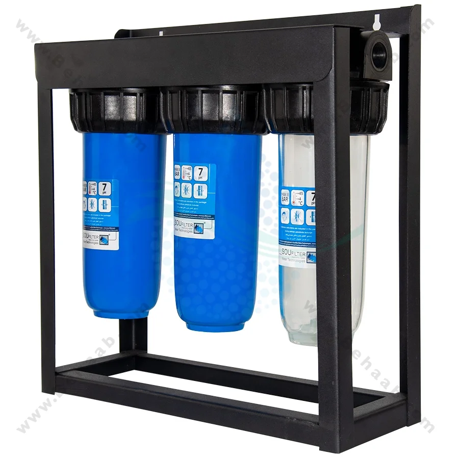 پیش تصفیه آب WHF51 توری الیاف کربن - Whole House Water Filtration System Model WHF51 with NET - PP - GAC Water Filter