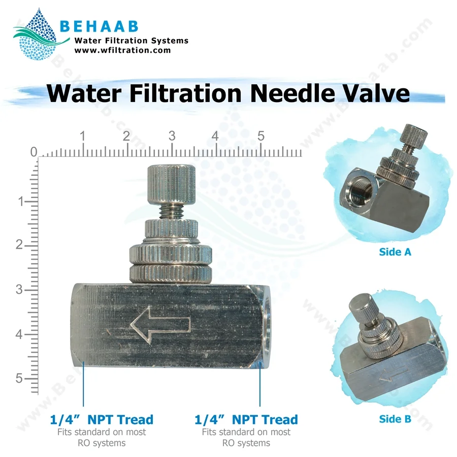 شیر میکس تصفیه آب مدل WNV-02 - Water Filtration Needle Valve WNV-02