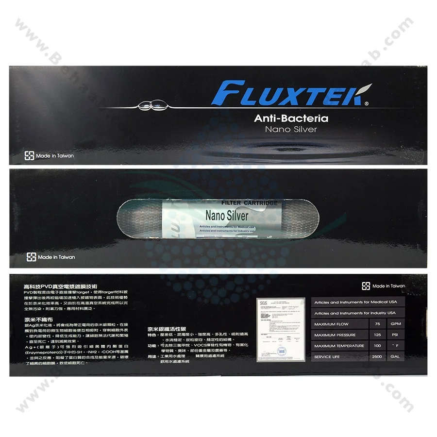 فیلتر نانو آنتی باکتریال فلکستک اورجینال - Nanometer Silver Filter Antibactrial Fluxtek